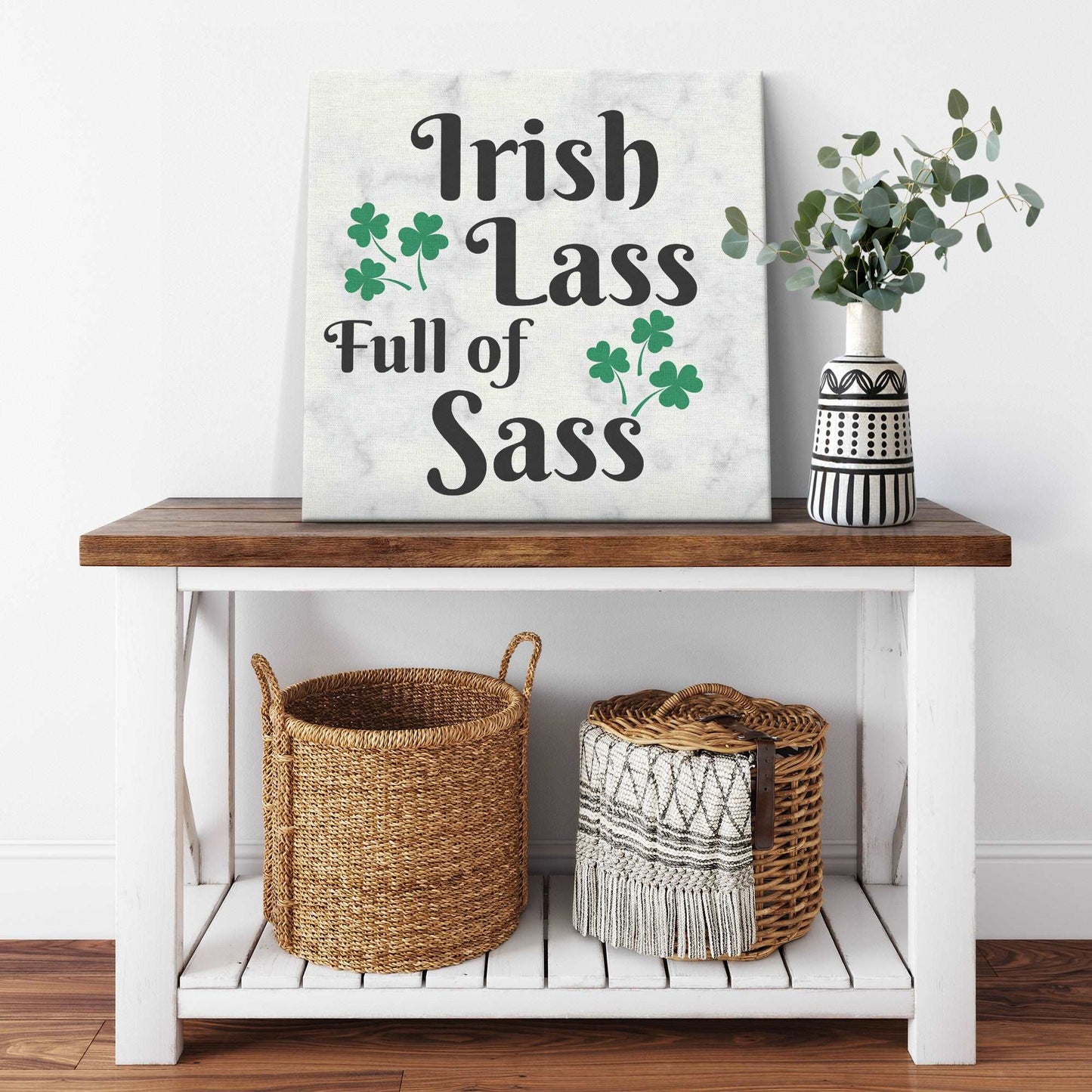 Irish Lass Wall Art, St Patrick's Day Gift, Irish Decor, Custom Irish Sign, Ireland Gift, Saint Patricks Day, St Paddy’s Decor