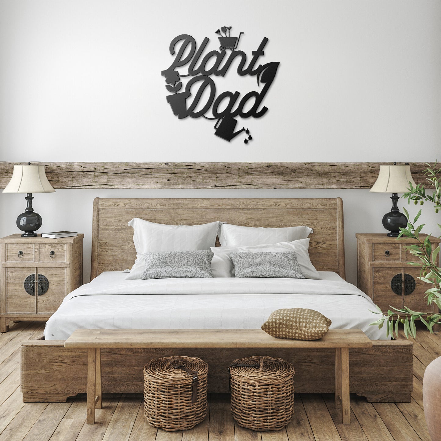 Plant Dad Gift | Plant Dad Metal Wall Art Gift | Gardener Gift for Dad |
