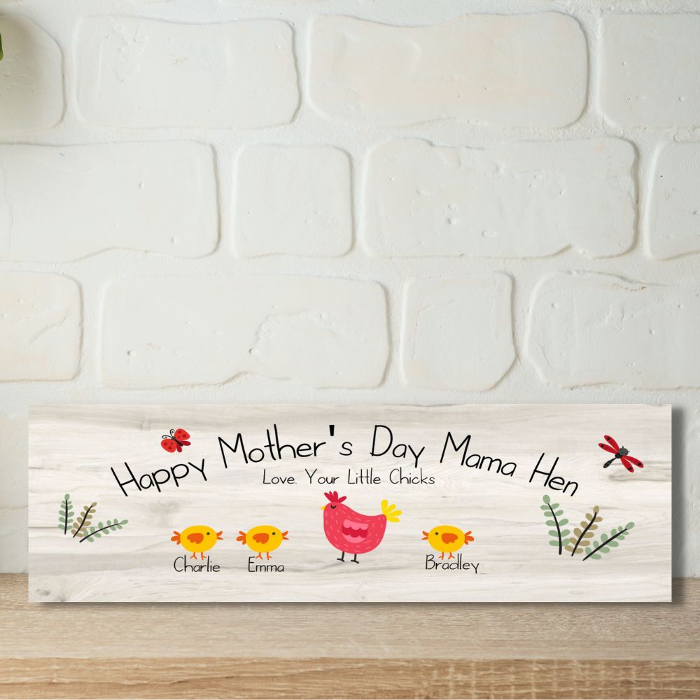 Personalized Happy Mother's Day Mama Hen Sign