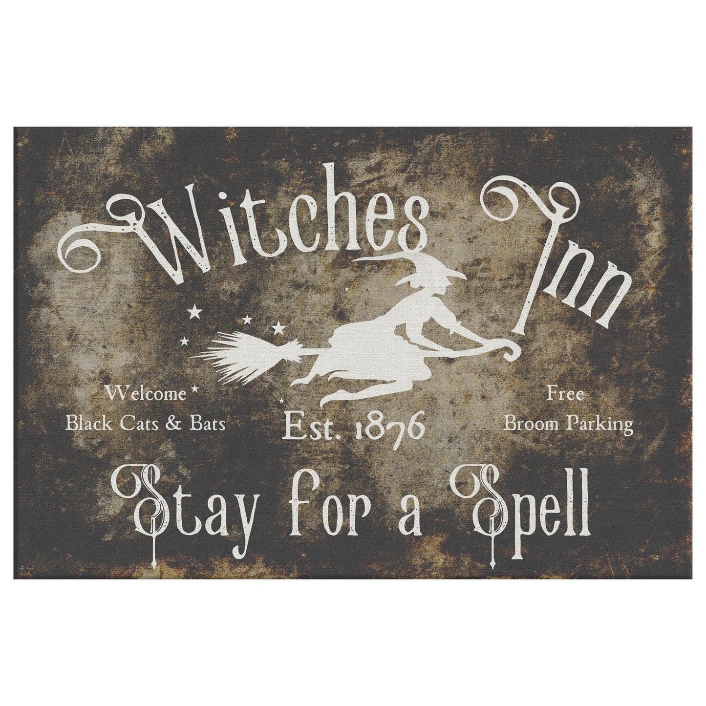 Vintage Witch Halloween Sign | Creepy Home Decor | Spooky Halloween Farmhouse Sign | Retro Halloween Sign | Dark Fall Decor | Rustic Fall