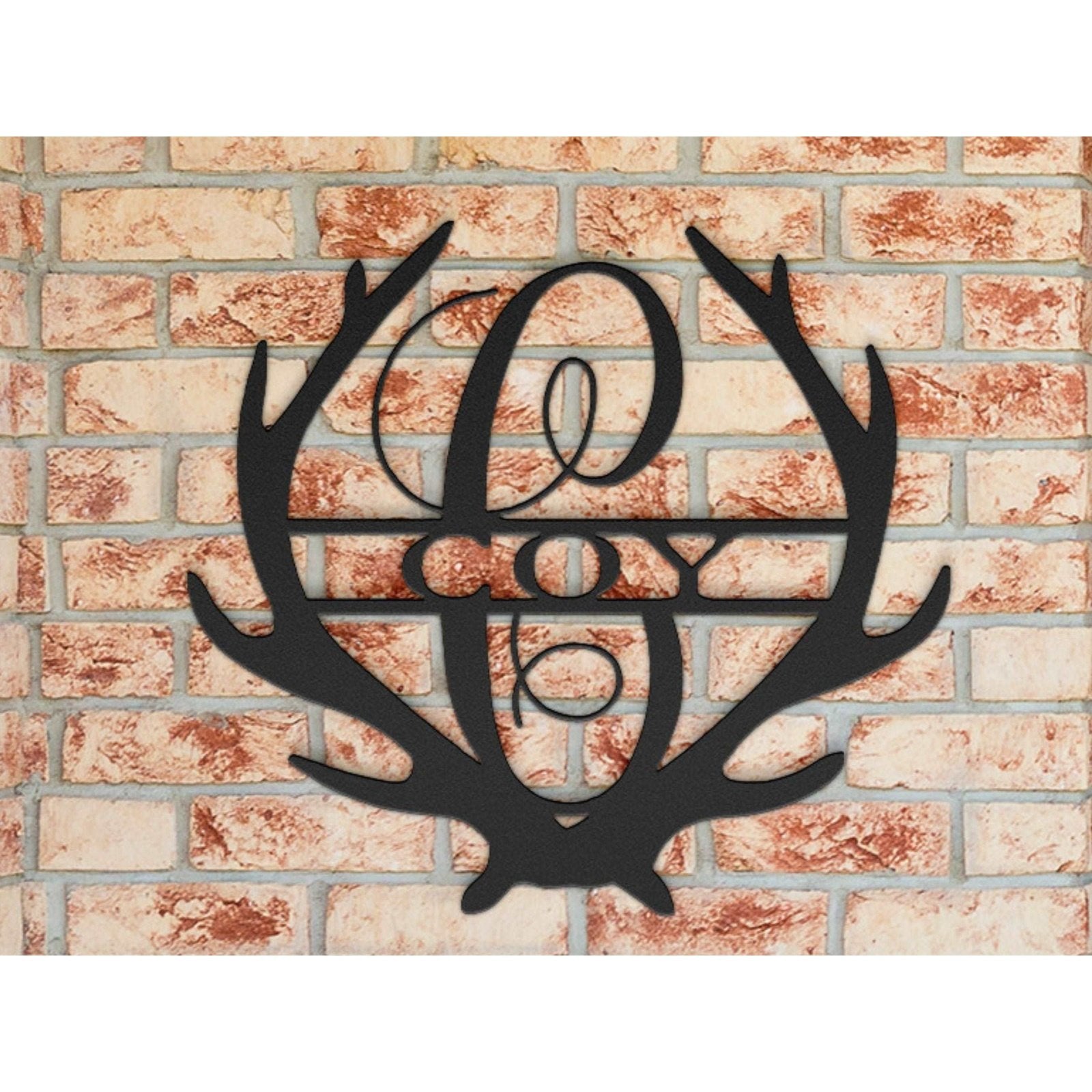 Antler Sign, Personalized Home Decor, Hunter Gift, Elk Deer Camp Sign, Christmas Gift For Him, Deer Name Metal Sign, Fathers Day Gift