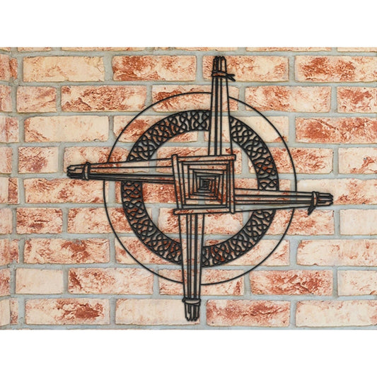 Saint Brigid’s Celtic Cross Metal Art, Irish Cross Wall Art, Ireland Gift, Irish Home Decor, Housewarming Gift, New Home Blessing, Confirmation