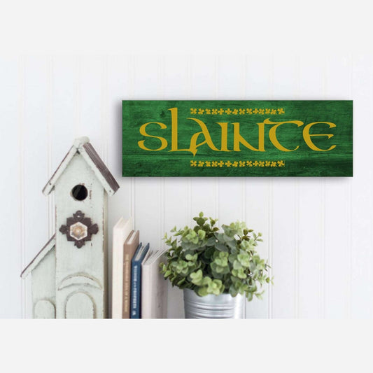 Irish Slainte Sign, St Patrick's Day Gift, Irish Decor, Custom Irish Sign, Ireland Gift, Saint Patricks Day, St Paddy’s Decor