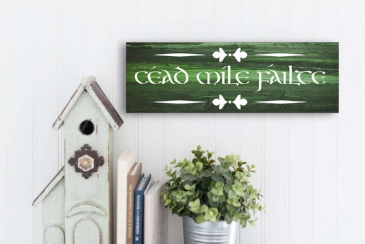 Cead Mile Failte Sign, St Patrick's Day Gift, Irish Decor, Custom Irish Sign, Ireland Gift, Saint Patricks Day, St Paddy’s Decor