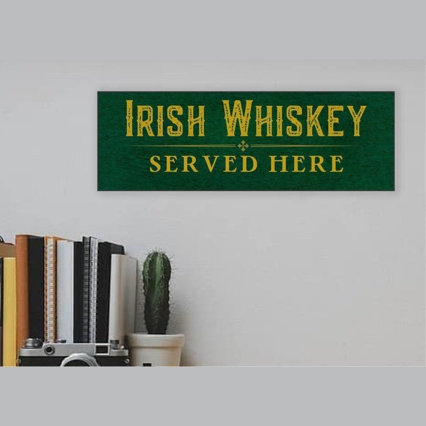 Irish Whiskey Wood Sign
