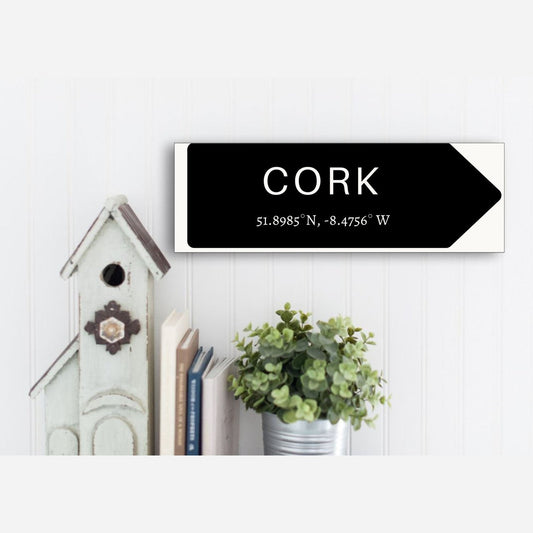 Ireland County Cork Wood Sign