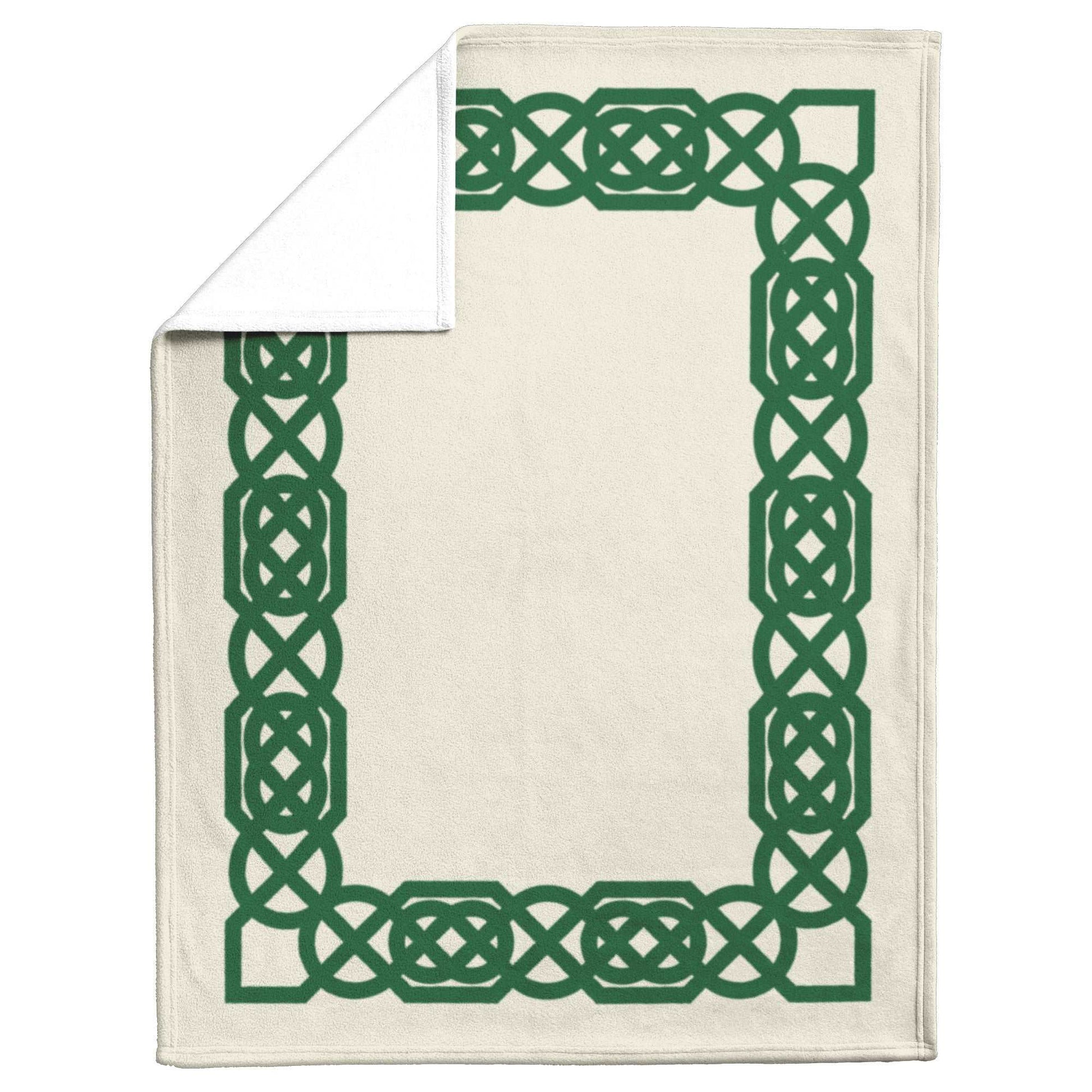 Irish Housewarming Gift for Irish Family Blanket in Celtic Knot Pattern St Patricks Day Ireland Decor